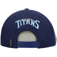 Tennessee Titans Pro Standard Stacked Snapback Hat - Navy Hats