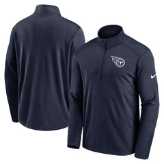 Tennessee Titans Logo Pacer Performance Half-Zip Jacket - Navy Jackets