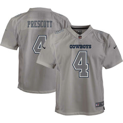 Dak Prescott Dallas Cowboys Youth Atmosphere Game Jersey - Gray Jerseys