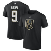 Jack Eichel Vegas Golden Knights Fanatics Authentic Stack Name & Number T-Shirt - Black | US 4598539