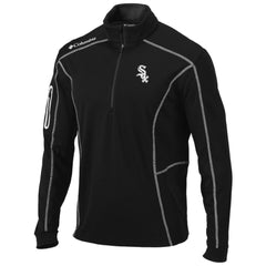Chicago White Sox Columbia Shotgun Omni-Wick Quarter-Zip Pullover Jacket - Black Jackets