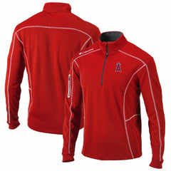 Los Angeles Angels Columbia Shotgun Omni-Wick Quarter-Zip Pullover Jacket - Red Jackets