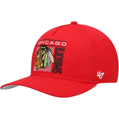 Chicago Blackhawks '47 Reflex Hitch Snapback Hat - Red | US 4605317