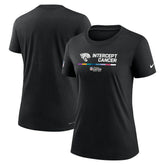 Jacksonville Jaguars Women's NFL Crucial Catch Performance T-Shirt - Black T-shirts