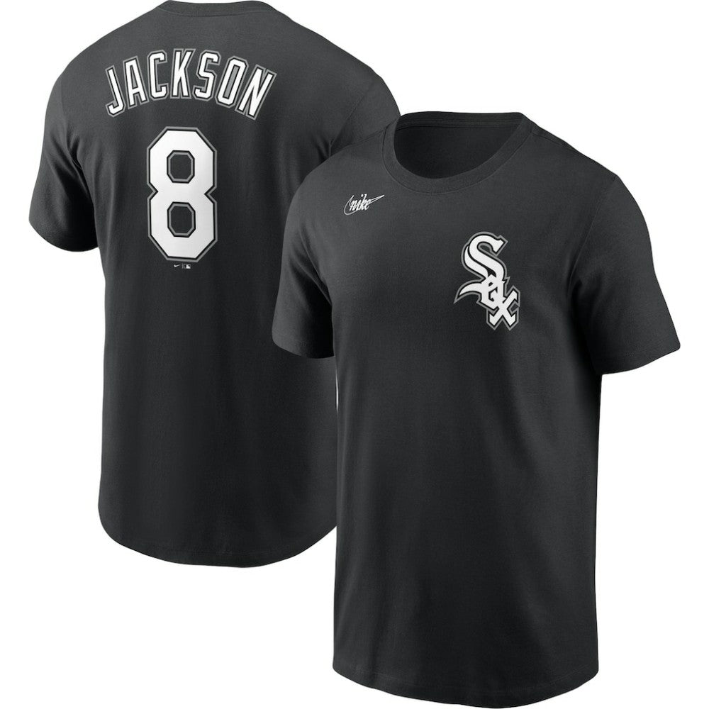 Bo Jackson Chicago White Sox Nike Cooperstown Collection Name & Number T-Shirt - Black T-shirts