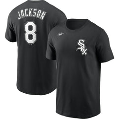 Bo Jackson Chicago White Sox Nike Cooperstown Collection Name & Number T-Shirt - Black T-shirts
