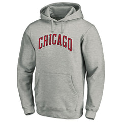 Chicago Bulls Alternate Logo Pullover Hoodie Heather Gray