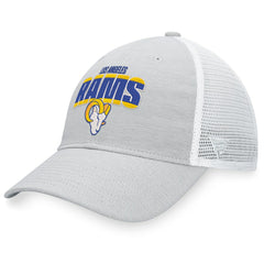 Los Angeles Rams Trucker Snapback Hat - Heather Gray/White Hats