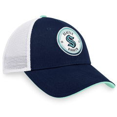 Seattle Kraken Fanatics Iconic Gradient Trucker Snapback Hat - Deep Sea Blue/White | US 4625761