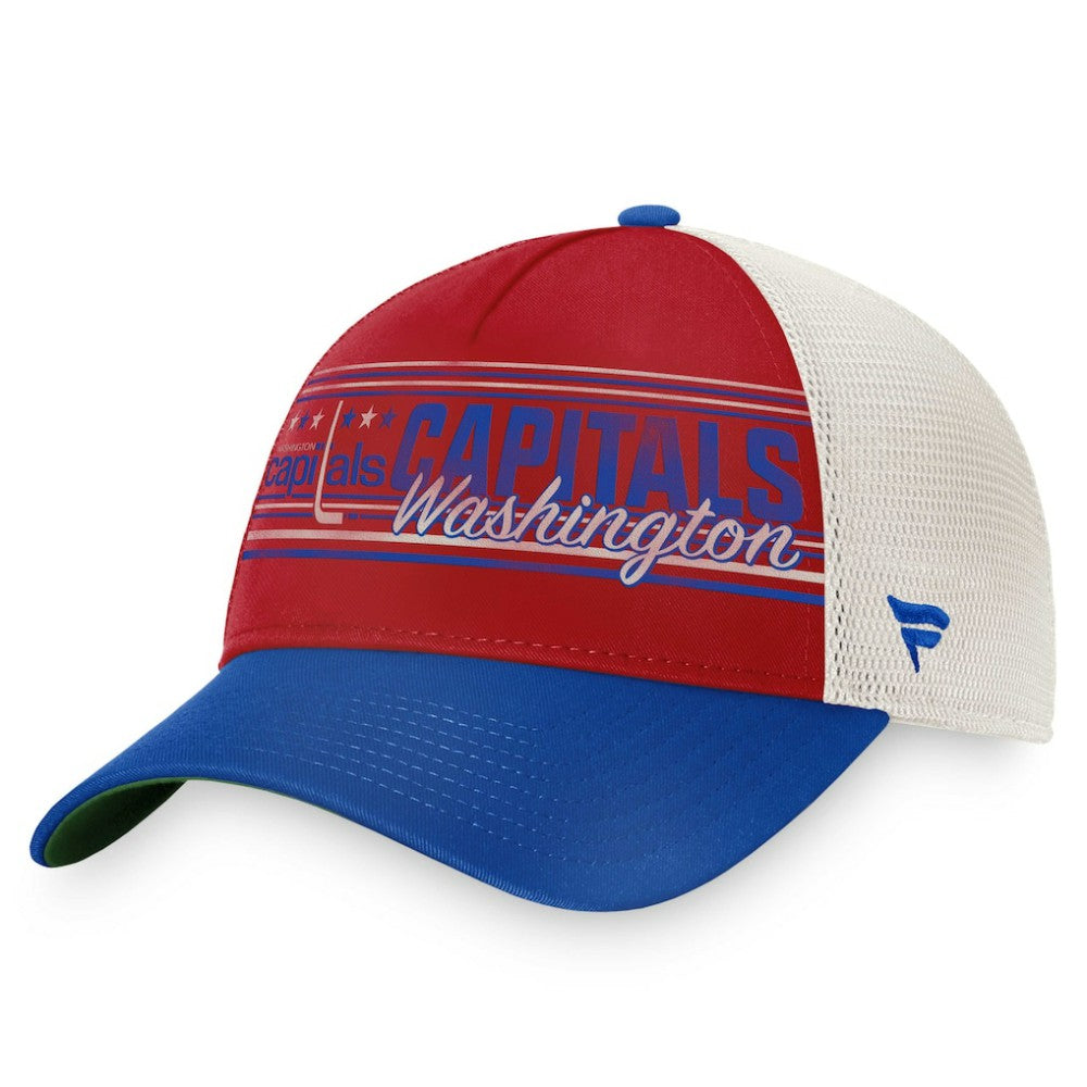 Washington Capitals Fanatics True Classic Retro Trucker Snapback Hat - Red/Royal | US 4625826