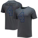 Dak Prescott Dallas Cowboys Player Name & Number T-Shirt - Charcoal T-shirts