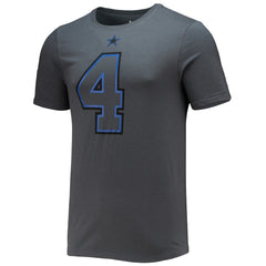 Dak Prescott Dallas Cowboys Player Name & Number T-Shirt - Charcoal T-shirts