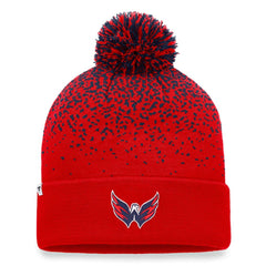 Washington Capitals Fanatics Iconic Gradient Cuffed Knit Hat with Pom - Red | US 4630239