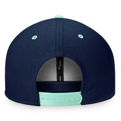 Seattle Kraken Fanatics Heritage City Two-Tone Snapback Hat - Deep Sea Blue/Light Blue | US 4631511