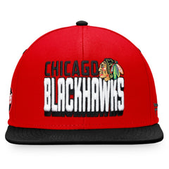 Chicago Blackhawks Fanatics Heritage Retro Two-Tone Snapback Hat - Red/Black | US 4631519