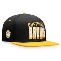Boston Bruins Fanatics Heritage Retro Two-Tone Snapback Hat - Black/Gold | US 4631531