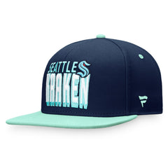 Seattle Kraken Fanatics Heritage Retro Two-Tone Snapback Hat - Navy/Blue | US 4631561