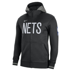 Brooklyn Nets Authentic Showtime Performance Full-Zip Hoodie Black - Nike