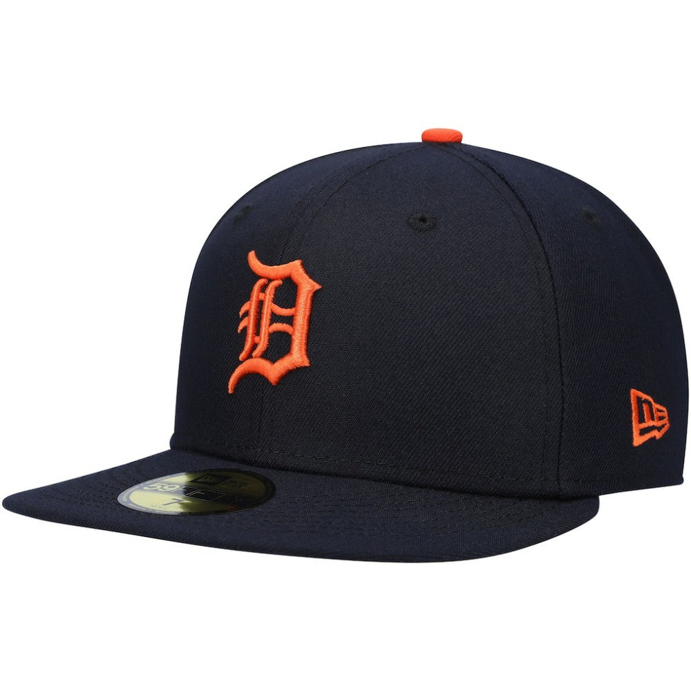 Detroit Tigers New Era Authentic Collection On-Field Road 59FIFTY Fitted Hat - Navy Hats