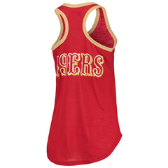 San Francisco 49ers G-III 4Her by Carl Banks Women's Tater Burnout Tank Top - Scarlet Tops