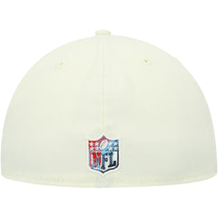 Tennessee Titans New Era Chrome Color Dim 59FIFTY Fitted Hat - Cream Hats