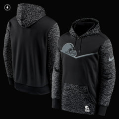 Cleveland Browns RFLCTV Chevron Pullover Hoodie - Black Hoodies
