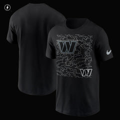 Washington Commanders RFLCTV T-Shirt - Black T-shirts