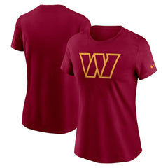 Washington Commanders Women's Logo Cotton Essential T-Shirt - Burgundy T-shirts