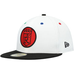 Kansas City Royals New Era Primary Eye 59FIFTY Fitted Hat - White/Black Hats