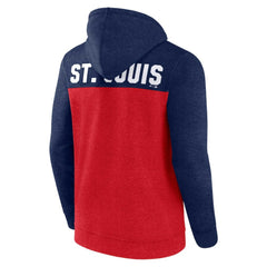 St. Louis Cardinals Fanatics Blown Away Full-Zip Hoodie - Heathered Red/Heathered Navy Hoodies