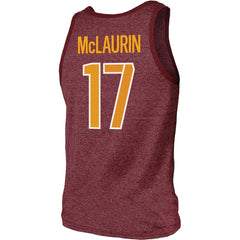 Terry McLaurin Washington Commanders Majestic Threads Player Name & Number Tank Top - Heathered Burgundy Tops