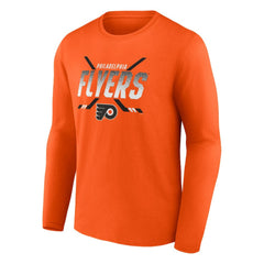 Philadelphia Flyers Fanatics Covert Long Sleeve T-Shirt - Orange | US 4641721