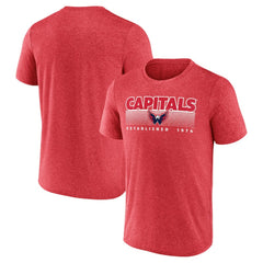 Washington Capitals Fanatics Prodigy Performance T-Shirt - Heathered Red | US 4641862