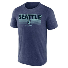 Seattle Kraken Fanatics Prodigy Performance T-Shirt - Heathered Deep Sea Blue | US 4641877