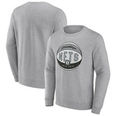 Brooklyn Nets True Classics Vint Pullover Sweatshirt Heathered Gray - Fanatics