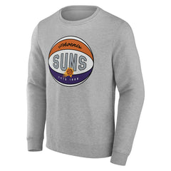 Phoenix Suns True Classics Vint Pullover Sweatshirt Heathered Gray - Fanatics