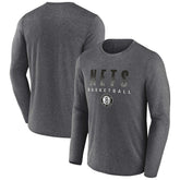 Brooklyn Nets Where Legends Play Iconic Practice Long Sleeve T-Shirt Heathered Charcoal - Fanatics outlet