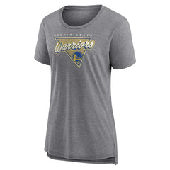 Golden State Warriors Women's True Classics Tri-Blend T-Shirt Heathered Gray - Fanatics