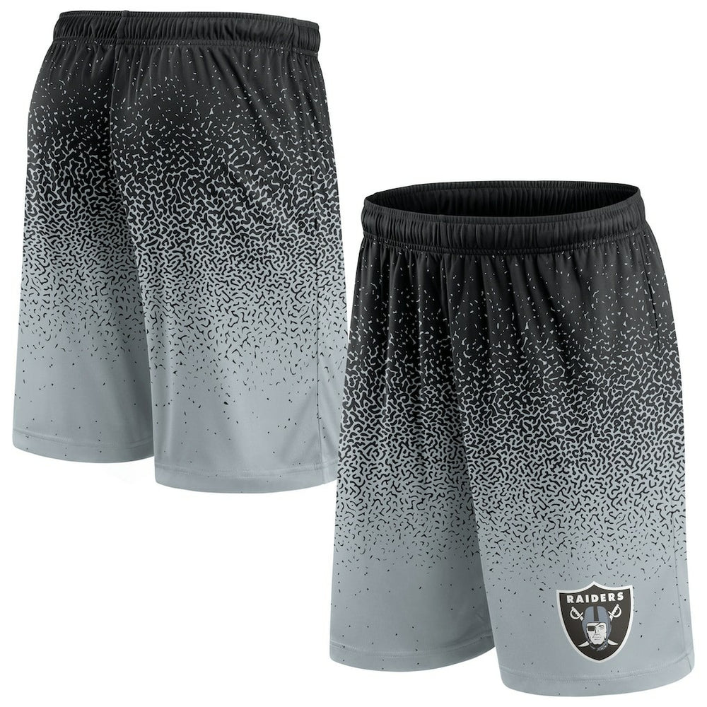 Las Vegas Raiders Ombre Shorts - Black/Silver Shorts