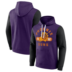 Phoenix Suns Attack Colorblock Pullover Hoodie Purple/Black - Fanatics