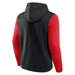 Toronto Raptors Attack Colorblock Pullover Hoodie Black/Red - Fanatics