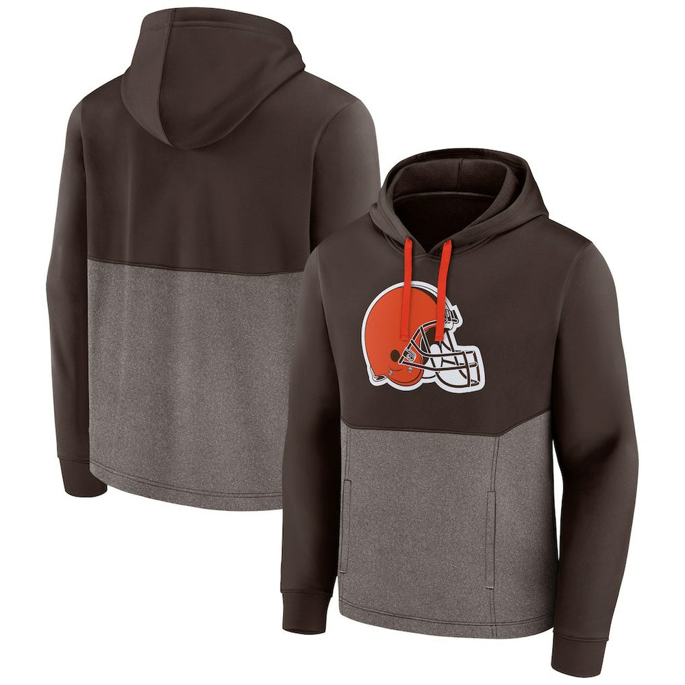 Cleveland Browns Winter Camp Pullover Hoodie - Brown Hoodies