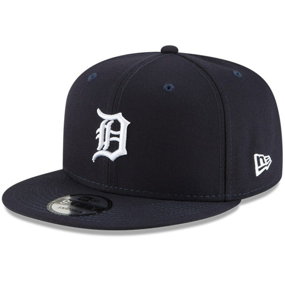 Detroit Tigers New Era Logo Team Color 9FIFTY Snapback Hat - Navy Hats