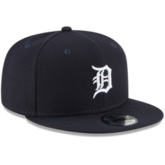 Detroit Tigers New Era Logo Team Color 9FIFTY Snapback Hat - Navy Hats