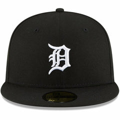 Detroit Tigers New Era Logo 59FIFTY Fitted Hat - Black Hats