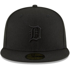 Detroit Tigers New Era Black on Black 59FIFTY Fitted Hat Hats