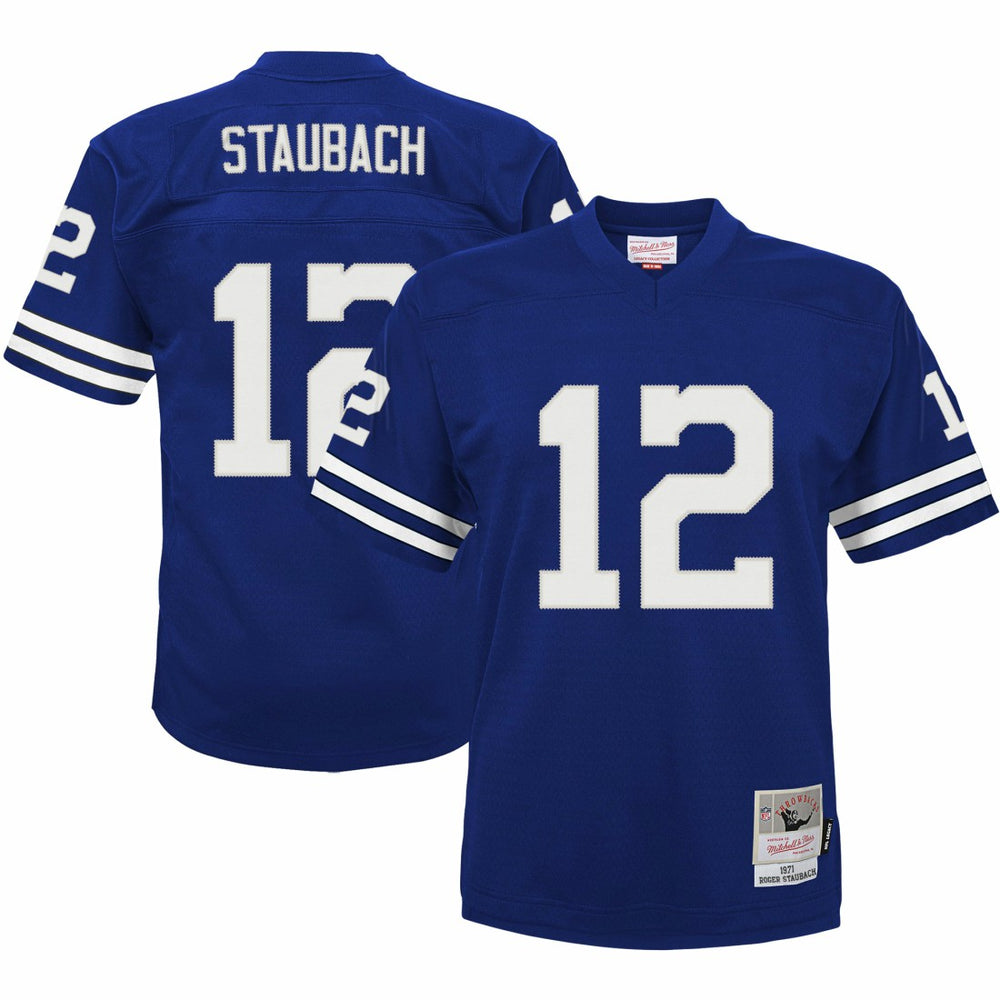Roger Staubach Dallas Cowboys Preschool 1971 Retired Player Legacy Jersey - Navy Jerseys