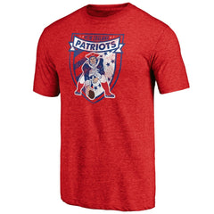 New England Patriots Hometown Collection The Shield Tri-Blend T-Shirt - Red T-shirts
