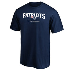 New England Patriots Team Lockup T-Shirt - Navy T-shirts