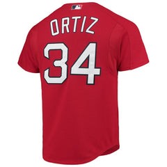 David Ortiz Boston Red Sox Mitchell & Ness Cooperstown Collection Mesh Batting Practice Button-Up Jersey - Red Jerseys
